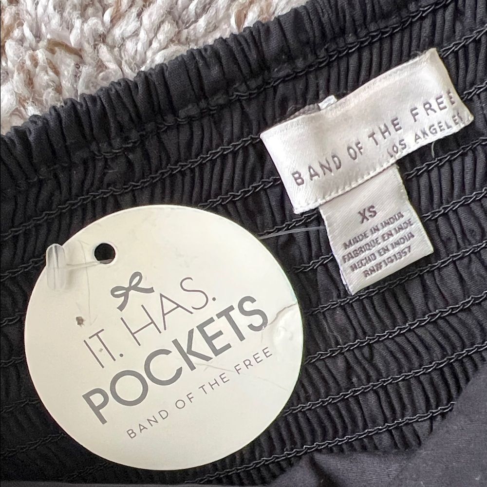 NWT Band Of The Free Elegant Black Jumpsuit Sleeveless with Pockets in XS - Picture 7 of 7